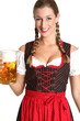 Frau im Dirndl