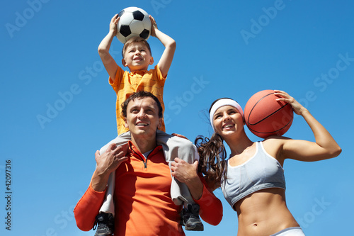 Photo: Sporty family Sporty family