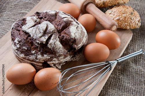 Photo: Making bread Making bread