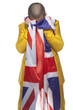 man with a flag