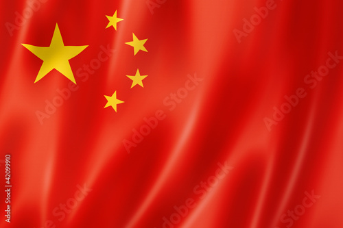 Illustration: Chinese flag Chinese flag