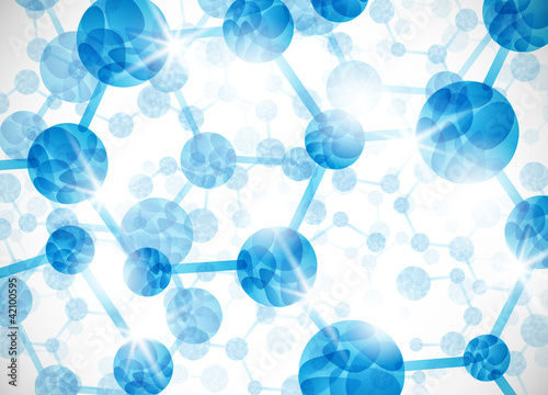 Vector: molecular structure, abstract background molecular structure, abstract background