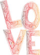 LOVE. vector illustrations