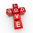 Gott ist Liebe Kreuz