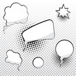 Cartoon speech bubbles