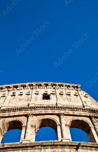 Photo: Colosseum with blue sky Colosseum with blue sky