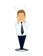 Overburded Businessman