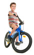Photo: Happy little boy on bike Happy little boy on bike