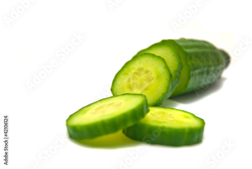 Photo: fresh cucumber close-up fresh cucumber close-up