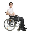 Photo: Young professional in wheelchair Young professional in wheelchair