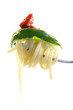 Foto: Spaghetti auf der Gabel Spaghetti auf der Gabel