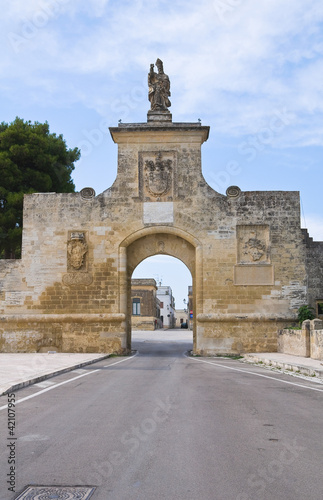 Photo: Gate of St. Oronzo. Acaya. Vernole. Puglia. Italy. Gate of St. Oronzo. Acaya. Vernole. Puglia. Italy.
