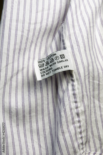 Photo: washing instruction washing instruction