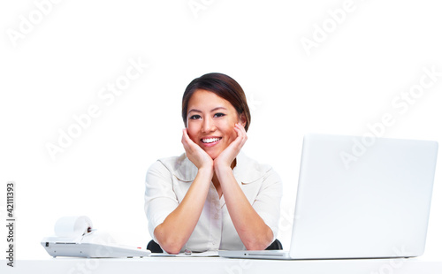 Foto: Young business woman. Young business woman.