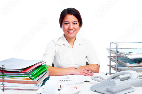 Foto: Young business woman. Young business woman.