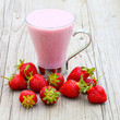 Lecker Erdbeermilch