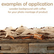 coffee background and white space for your product