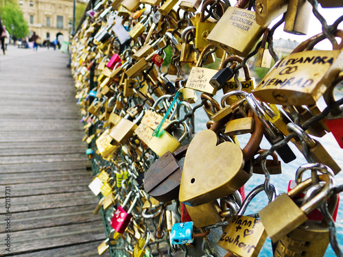 Photo: Paris, Frankreich. Symbole der Liebe Paris, Frankreich. Symbole der Liebe