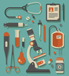 Vector set of medical icons
