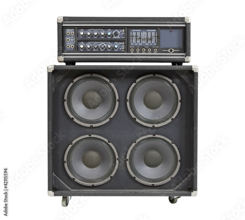 Photo: Retro Bass Amplifier Isolated Retro Bass Amplifier Isolated