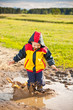 Little boy jumping