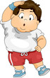 Overweight Boy Exercising