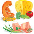 Set of food