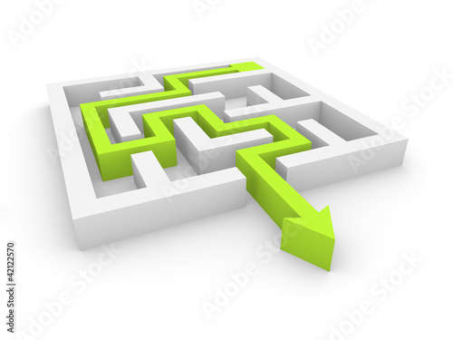 Illustration: Concept of labyrinth Concept of labyrinth