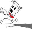 Square guy running away from Earthquake.