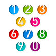 Vector: Numbers set Numbers set