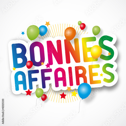 Vettoriale: Bonnes affaires Bonnes affaires