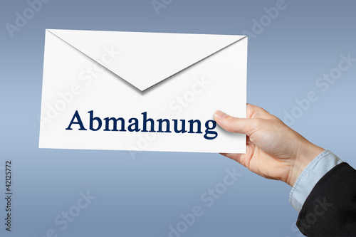Foto: Abmahnung, Brief Abmahnung, Brief