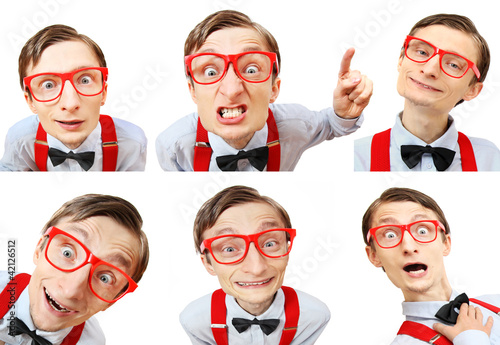 Foto: Moods of a funny nerdy guy Moods of a funny nerdy guy