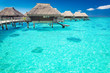 Foto: Water villas in the ocean with steps into lagoon Water villas in the ocean with steps into lagoon