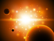 Space background with stars.