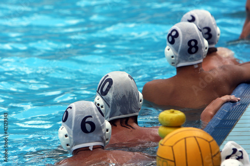 Photo: water polo players resting water polo players resting