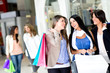 Girls out shopping