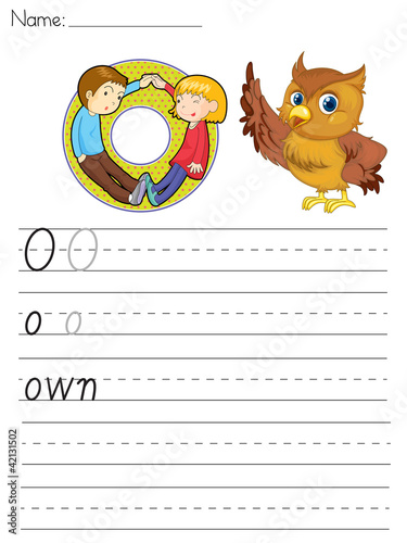 Vector: Alphabet worksheet Alphabet worksheet