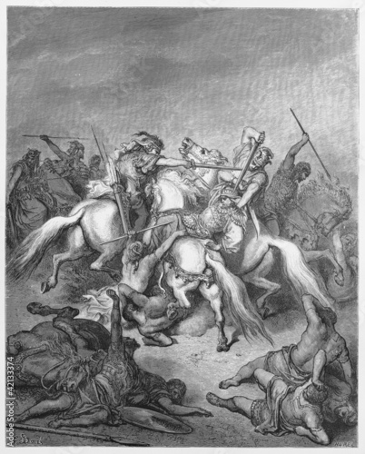 Foto: Abishai saves David life Abishai saves David life
