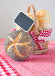 Mohnbrötchen und Sesambrötchen