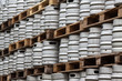 Photo: Many metal kegs of beer Many metal kegs of beer