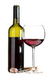 Foto: glass and bottle of wine glass and bottle of wine