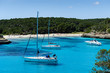 Charter boat anchorage at Cala Mandrago, Mallorca Island