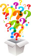box with question mark icons