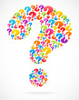 question mark with speech bubble icons