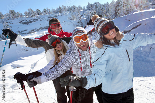 Photo: Ski buddies Ski buddies