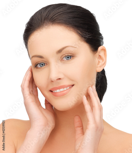 Photo: face and hands of beautiful woman face and hands of beautiful woman
