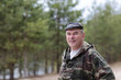 Man posing in park