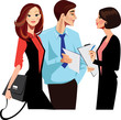 staff in work