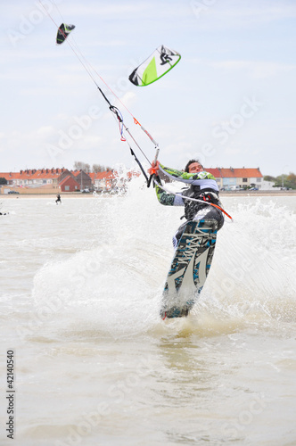 Photo: kite-surf saut kite-surf saut